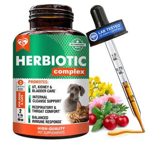 Beloved Pets Natural Herbiotic Liquid Urinary Supplement for Dogs & Cats 60-mL - Kidney & Bladder Supplements for Dogs 1