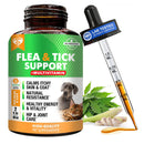 Beloved Pets Oral Flea & Tick Support Multivitamin Supplement for Dogs & Cats 2-oz - Dog Multi-Vitamins 1