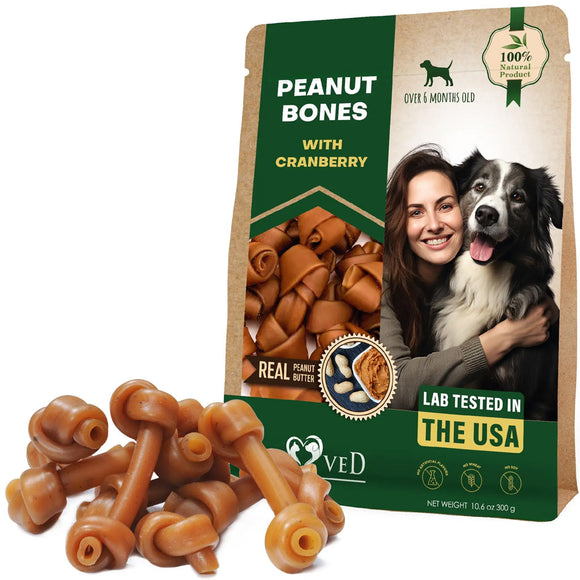 Beloved Pets Peanut Bones with Cranberry Dog Treats 10.6-oz - Dog Treats 1