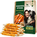 Beloved Pets Rawhide Sticks with Chicken Dog Chew Treats 10.6-oz - Dog Treats 1