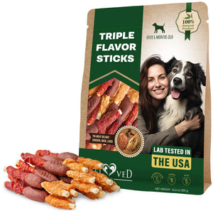 Beloved Pets Triple Flavor Dog Treats Chicken Duck & Liver 10.6-oz - Dog Treats 1