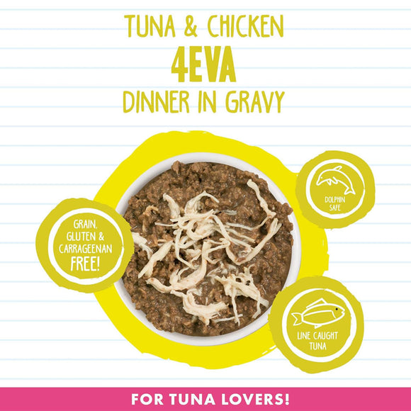 BFF Tuna & Chicken 4-Eva Dinner in Gravy Grain-Free Minced Wet Cat Food - Cat Food 5
