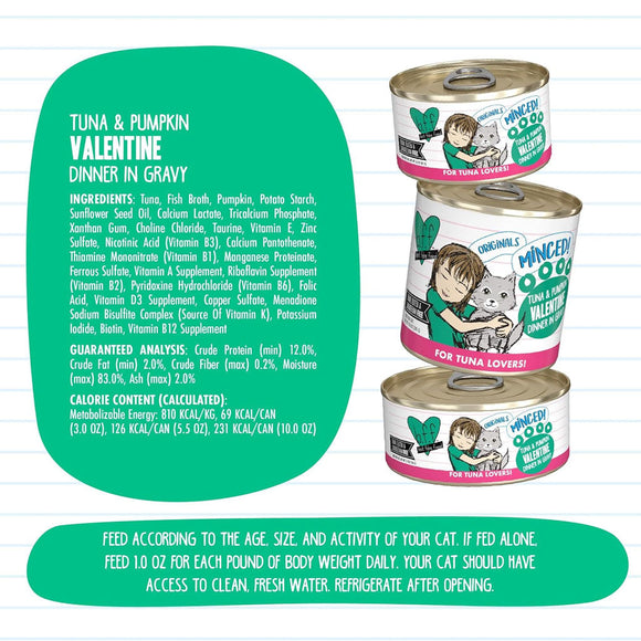 BFF Tuna & Pumpkin Valentine Dinner in Gravy Minced Grain-Free Wet Cat Food