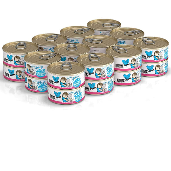 BFF Tuna & Shrimp Sweethearts Dinner in Gravy Canned Cat Food, 5.5-oz, 24pk