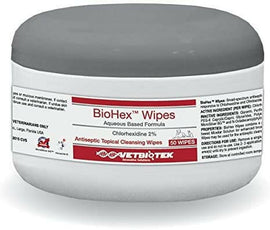 BioHex Antiseptic Wipes 3% Chlorhexidine (50 ct) - Dog Grooming 2