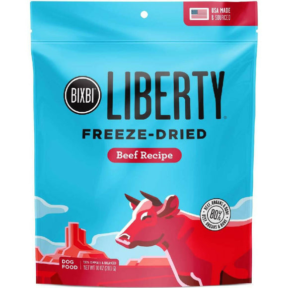 Bixbi Liberty Freeze-Dried Dog Food Beef Recipe 10 oz - Dog Food 9