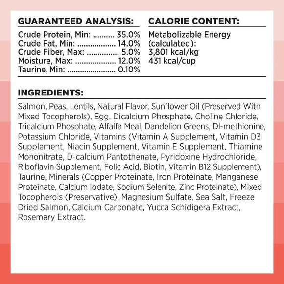 Bixbi Rawbble Grain-Free Salmon Recipe Raw Coated Dry Cat Food (3 lb)
