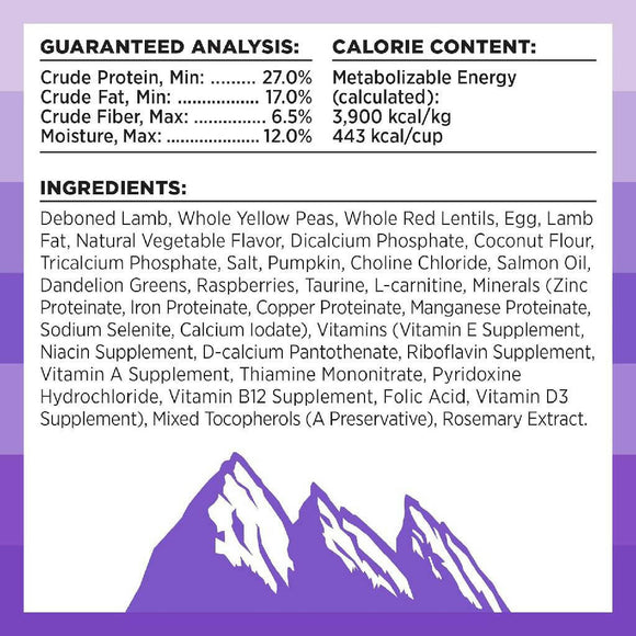 Bixbi Rawbble Limited Ingredient Grain-Free Lamb Recipe Raw Coated Dry Dog Food (4 lb)
