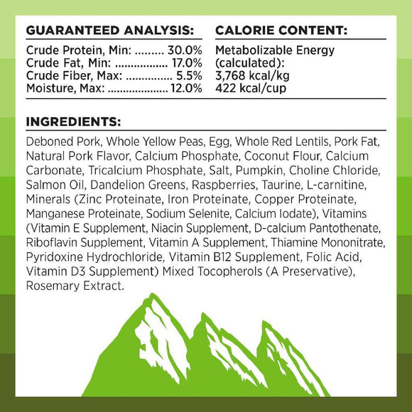 Bixbi Rawbble Limited Ingredient Grain-Free Pork Recipe Raw Coated Dry Dog Food (4 lb)