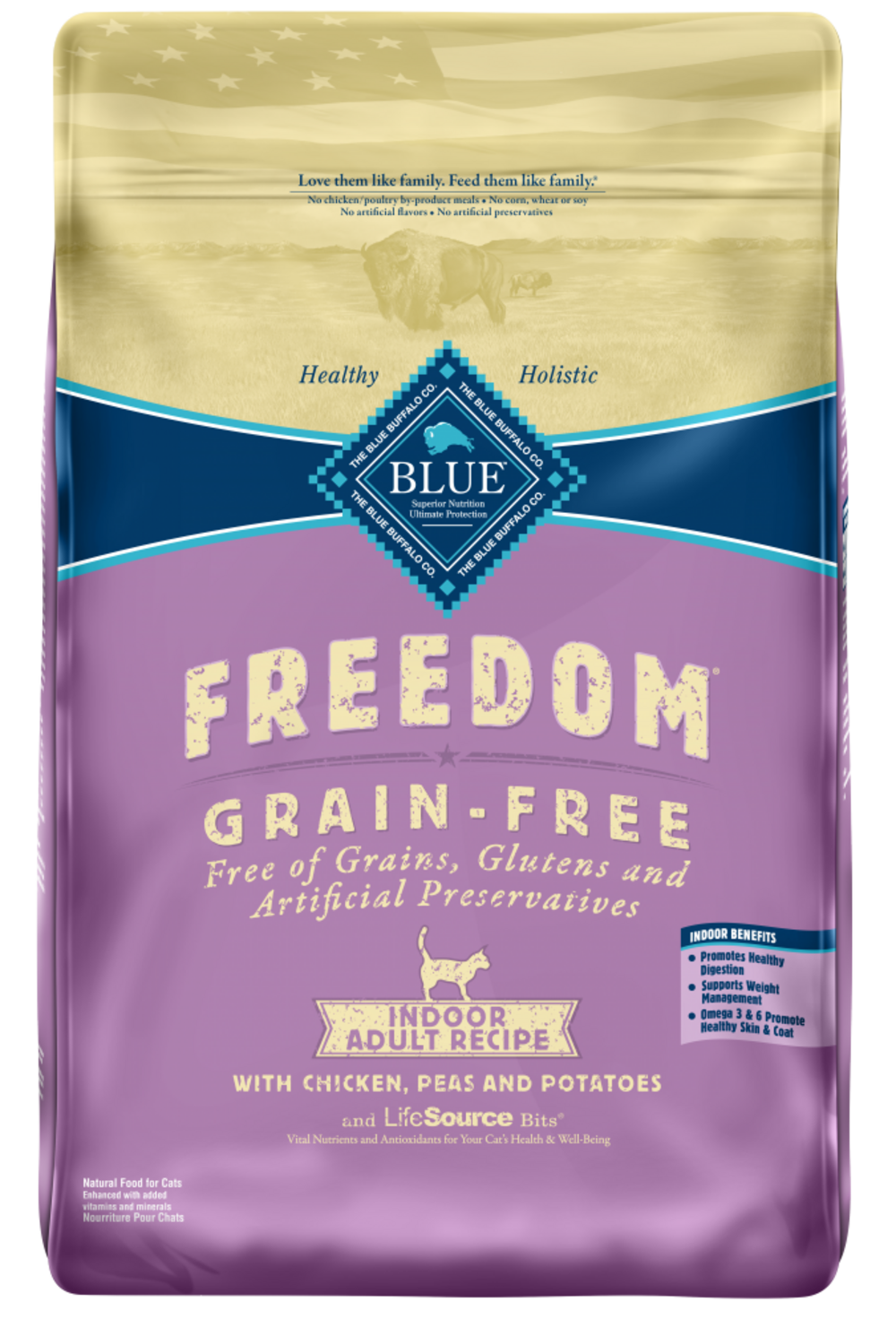 Blue Buffalo Freedom Adult Indoor Cat Dry Food, Chicken Recipe