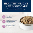 Blue Buffalo Natural Veterinary Diet W + U Weight Management + Urinary Care Chicken Wet Cat Food 5.5-oz case of 24
