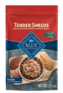 Blue Buffalo Tender Shreds Tasty Chicken Topper and Beef & Chicken Topper Dog Variety Pack