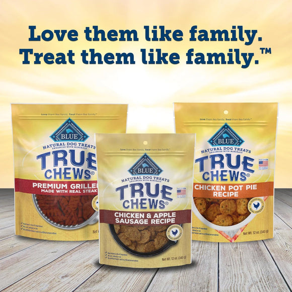 Blue Buffalo True Chews Chicken & Apple Sausage Recipe Treats For Dog (12 oz)