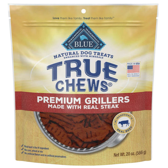 Blue Buffalo True Chews Premium Grillers Steak Dog Treats - 20-oz - Dog Treats 9