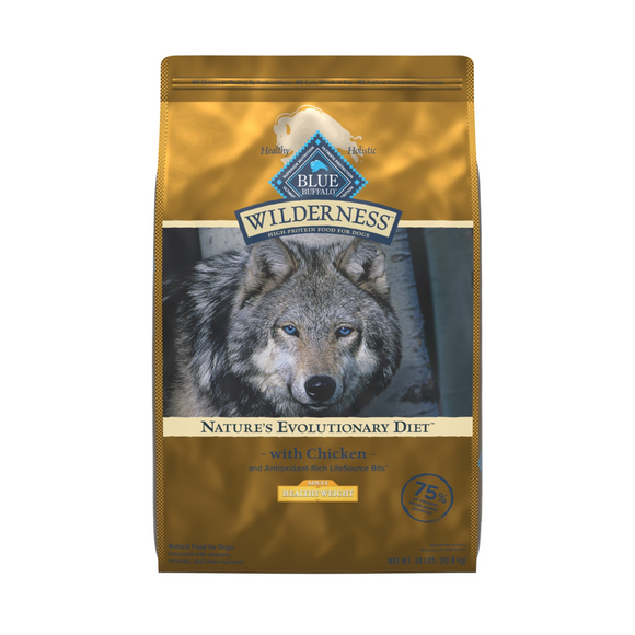 Blue Buffalo Wilderness Chicken Adult Weight Control Dry Dog Food