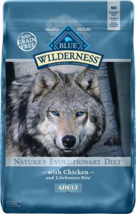 Blue Buffalo Wilderness Grain Free High Protein Chicken Recipe Adult Dry Dog Food