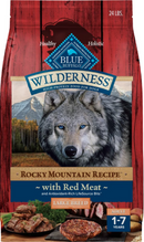 Blue Buffalo Wilderness Rocky Mountain Recipe Red Meat with Grain High Protein Natural Large Breed Adult Dry Dog Food