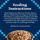 Blue Buffalo Wilderness Trail Toppers Wild Cuts Chunky Salmon Bites in Hearty Gravy Wet Food Topper For Dog (3 oz x 24 pouches)
