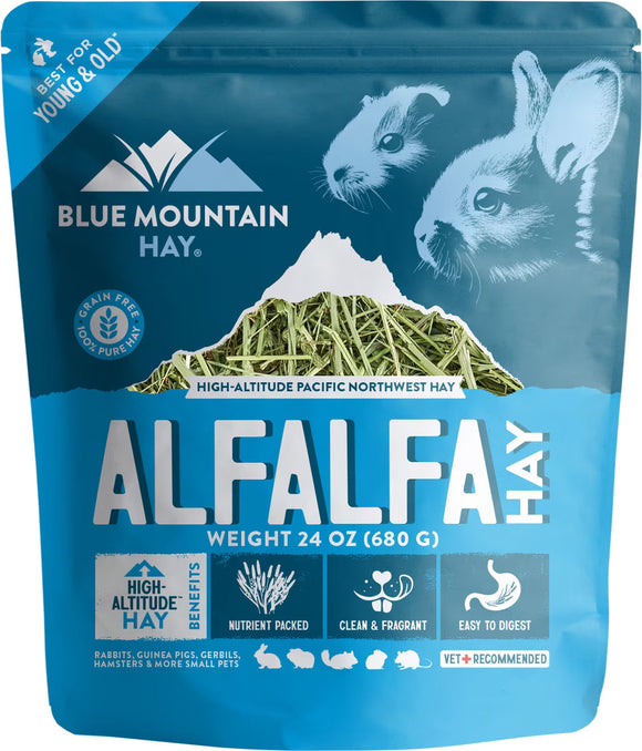Blue Mountain Hay Alfalfa Hay Small Animal Food - 24-oz - Small Pet Food 1