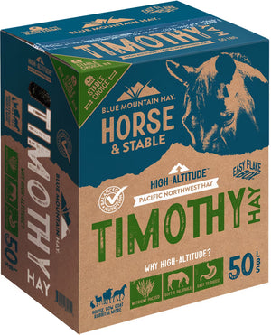 Blue Mountain Hay High-Altitude Timothy Hay Easy Flake Box Horse Feed 50-lb - Horse Feed & Treats 1