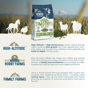 Blue Mountain Hay High-Altitude Timothy Hay Pellets Horse Feed 40-lb - Horse Feed & Treats 2