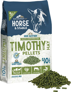 Blue Mountain Hay High-Altitude Timothy Hay Pellets Horse Feed 40-lb - Horse Feed & Treats 1