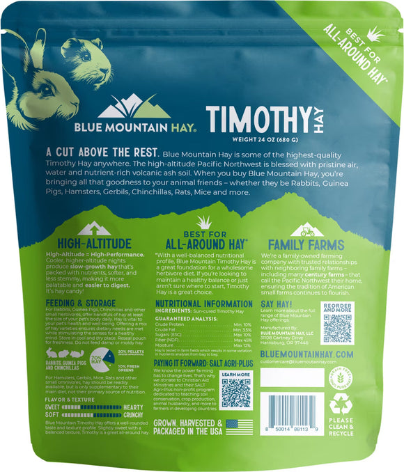 Blue Mountain Hay Timothy Hay Small Animal Food - Small Pet Food 6