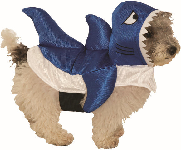 Blue Shark Pet Fish Dog Costume Size Medium Costume.