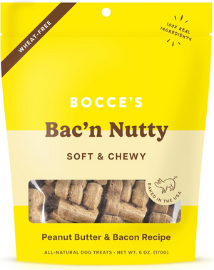 Bocce's Bakery Bac'N Nutty Soft & Chewy Dog Treats