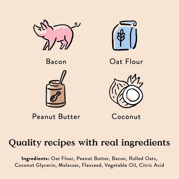 Bocce's Bakery Bac'N Nutty Soft & Chewy Dog Treats