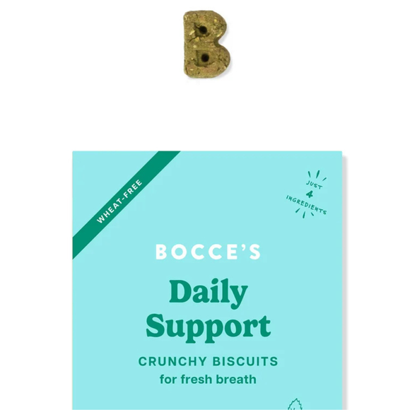 Bocce’s Bakery Daily Support Crunchy Breath Biscuits Apple & Mint Recipe Dog Treat 12-oz - Dog Biscuits & Crunchy