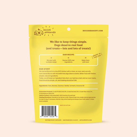 Bocce’s Bakery Golden Glow Crunchy Biscuit Treats For Dog (5 oz) - Dog Treats 2