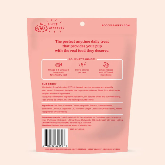 Bocce’s Bakery Good Hair Soft & Chewy Salmon Recipe Dog Treats 6-oz - Soft & Chewy Dog Treats 2