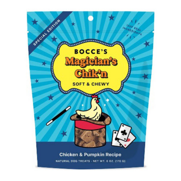 Bocce’s Bakery Magician’s Chik’n Chicken & Pumpkin Soft & Chewy Dog Treats (6 oz) - Dog Treats 1