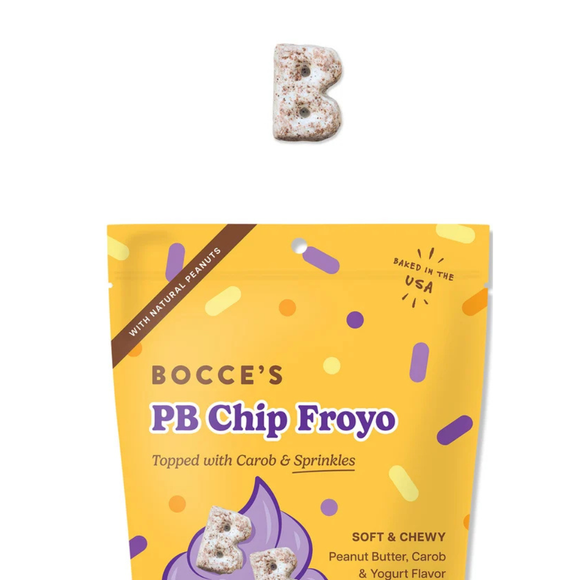 Bocce’s Bakery PB Chip Froyo Soft & Chewy Peanut Butter Carob & Yogurt Dog Treats 6-oz - Soft & Chewy Dog Treats 3