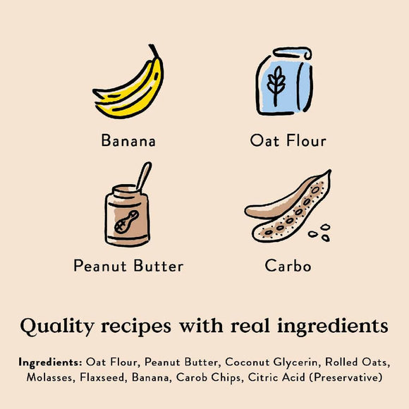 Bocce's Bakery Peanut Butter Banana Chip Soft & Chewy Treats For Dogs (6 oz)