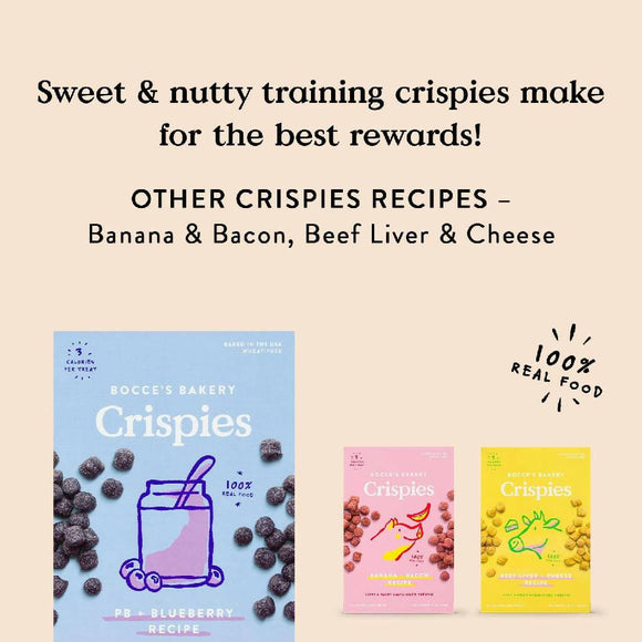 Bocce's Bakery Peanut Butter & Blueberry Crispies Treats For Dogs (10 oz)