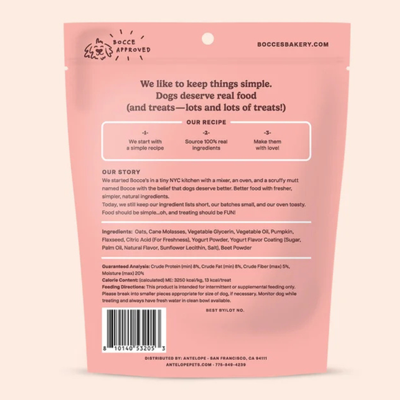 Bocce’s Bakery Pumpk’n Swirl Froyo Soft & Chewy Pumpkin & Yogurt Dog Treats 6-oz - Soft & Chewy Dog Treats 2