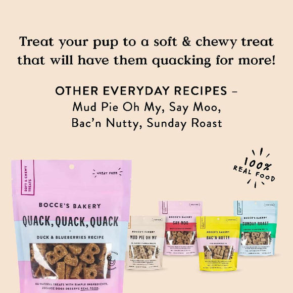 Bocce's Bakery Quack Quack Quack Soft & Chewy Treats For Dogs (6 oz)
