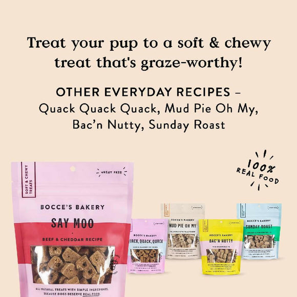 Bocce's Bakery Say Moo Soft & Chewy Dog Treats (6 oz)