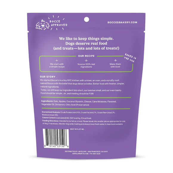 Bocce’s Bakery Spice Cider Soft & Chewy Dog Treats 6-oz - Dog Treats 2