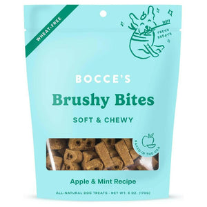 Bocce's Brushy Bites Soft & Chewy Treats For Dogs (6 oz)