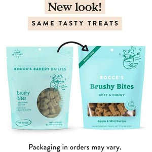Bocce's Brushy Bites Soft & Chewy Treats For Dogs (6 oz)
