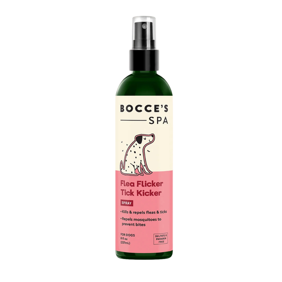 Bocce’s Spa Flea Flicker Tick Kicker Spray for Dogs (8 oz) - Dog Flea Shampoos & Sprays 1