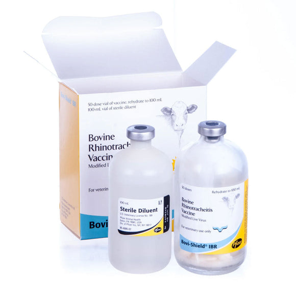 Bovi-Shield IBR Cattle Vaccine Injection - Diluent and Vaccine