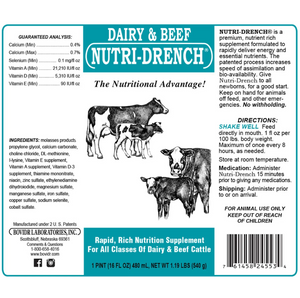 Bovidr Laboratories Nutri-Drench Dairy & Beef Supplement - Dairy & Beef Supplement 2