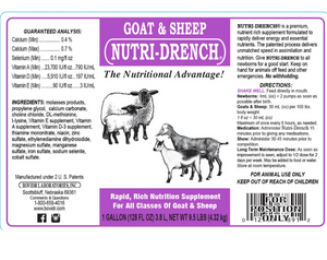 Bovidr Laboratories Nutri-Drench Supplement For Goat & Sheep - Goats & Sheep Supplements 2