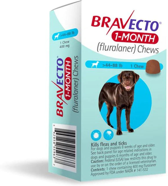 Bravecto 1 month chews, Bravecto for dogs