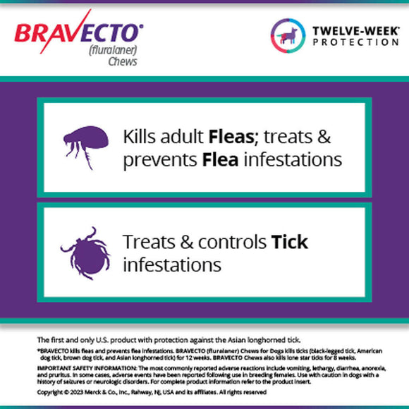 Bravecto Chews for Dogs 4.4-9.9 lbs