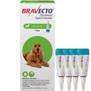 Bravecto Topical Solution for Dogs 22-44 lbs 4 tubes
